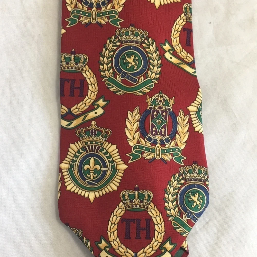 Tommy HILFIGER RED VINTAGE LONG MEN’S‎ TIE